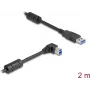 DeLOCK USB laidas Type-A kištukas į Type-B kištuką 90° kampuotas 2 m