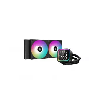 Viskas viename skystas procesoriaus aušintuvas DeepCool R-LD240-BKDMMN-G-1 240 mm RGB, 2x120 mm ventiliatoriai, PWM, 41 cm vamzdeliai, aliuminio radiatorius