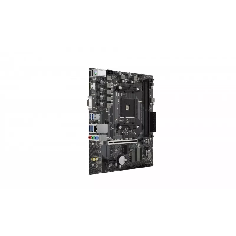 Micro ATX pagrindinė plokštė Sapphire A520M-E, skirta Socket AM4, AMD A520 mikroschemų rinkiniui, 2x DDR4 DIMM, max 64 GB, PCIe 3.0 x16/x1, SATA III, Gigabit LAN