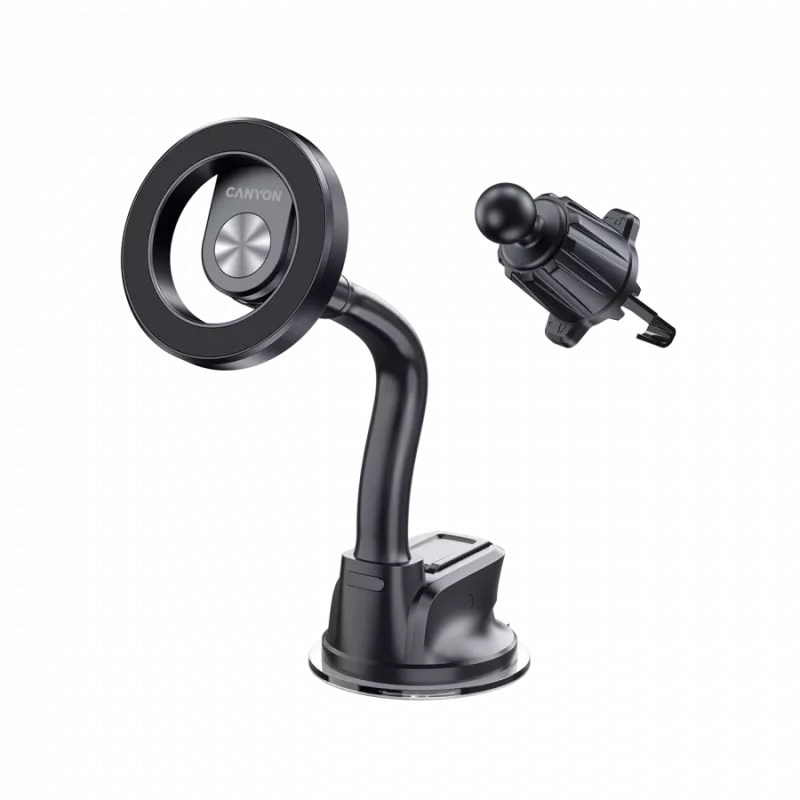 CANYON Magnetic car holder OnGrip 12 suction + air vent Black