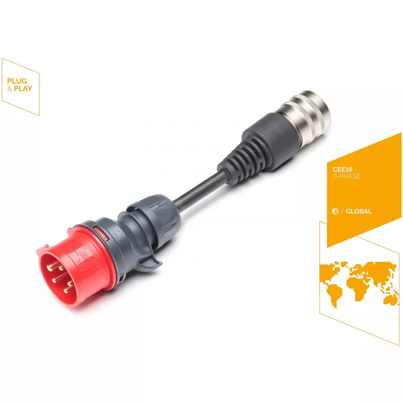 Juice Technology saugos adapteris JUICE CONNECTOR, CEE16 / 400V, 3 fazių (raudonas, skirtas JUICE BOOSTER 2)