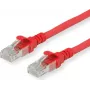 Roline - komutacinis kabelis - RJ-45 (V) į RJ-45 (V) - 1 m - SFTP, PiMF - CAT 6 - be halogenų, lietas, vytas - raudonas
