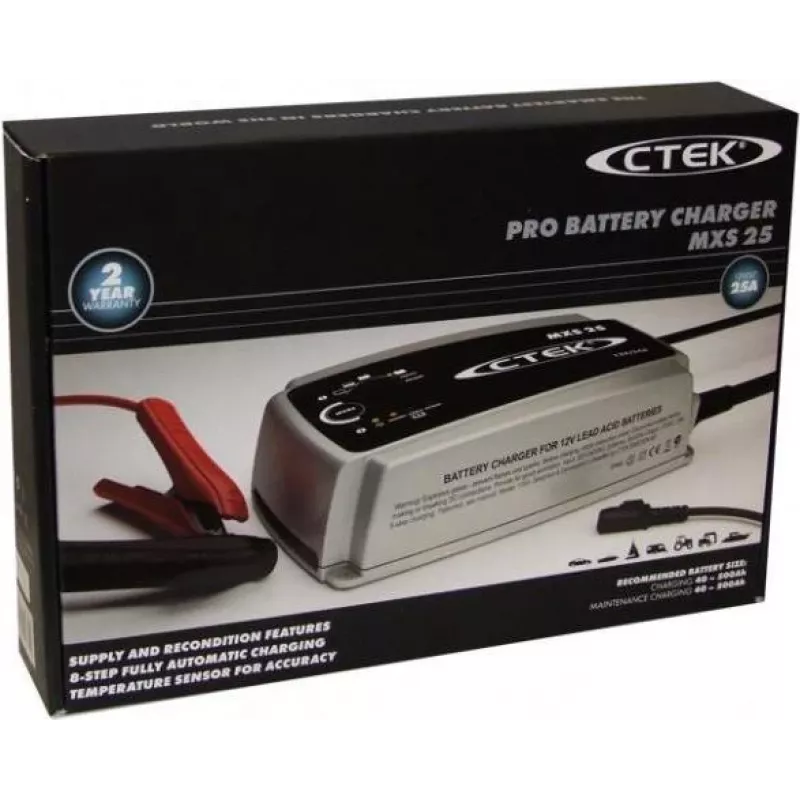 Baterijos įkroviklis CTEK PRO 25 SE EU 12V 25A, profesionalus 12 V 25 A įkroviklis