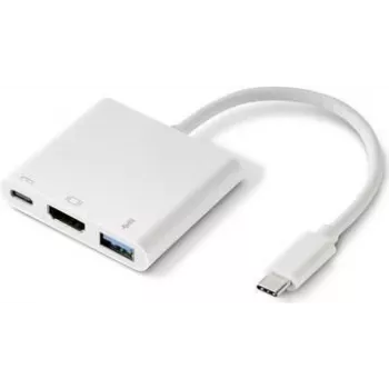 Renkforce RF-4366444 sąsajos šakotuvas USB 3.2 Gen 1 (3.1 Gen 1) Type-C baltas (RF-4366444)