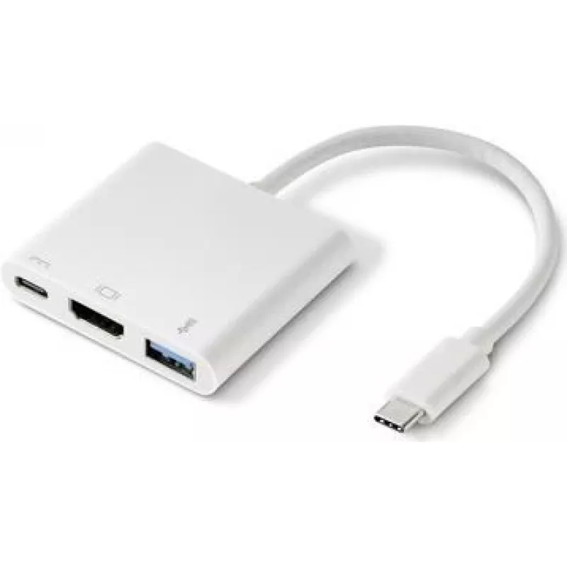Renkforce RF-4366444 sąsajos šakotuvas USB 3.2 Gen 1 (3.1 Gen 1) Type-C baltas (RF-4366444)