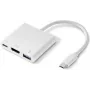 Renkforce RF-4366444 sąsajos šakotuvas USB 3.2 Gen 1 (3.1 Gen 1) Type-C baltas (RF-4366444)