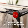 Drabužių džiovinimo stovas VILEDA Infinity Flex Ultimate Telescopic — juodas, dengtas aliuminis, 30 m džiovinimo vietos, sulankstomas, ratukai