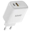 Savio LA-12 mobiliojo įrenginio įkroviklis Universal White AC Greitasis įkrovimas Vidaus patalpoms