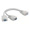 DeLOCK 67160 serijinis laidas smėlio spalvos 0,3 m DB-9