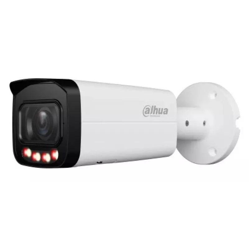 IP stebėjimo kamera DAHUA IPC-HFW2449T-ZAS-IL — 4 MP, 2,7–13,5 mm motorizuotas priartinimas, IP67/IK10, PoE, IR/balti šviesos diodai