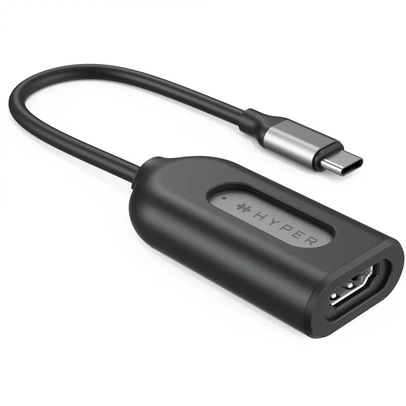 HYPER HD-H8K USB Type-C HDMI nerūdijančio plieno adapteris