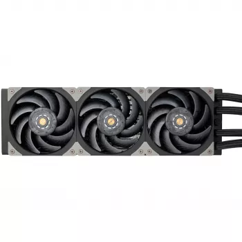 Radiatorius SidabrinėSTONE SST-XE360PDD 360mm vandens aušinimas, juoda/sidabrinė