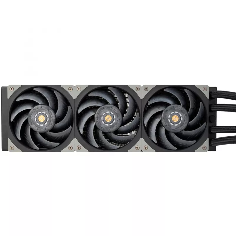 Radiatorius SidabrinėSTONE SST-XE360PDD 360mm vandens aušinimas, juoda/sidabrinė