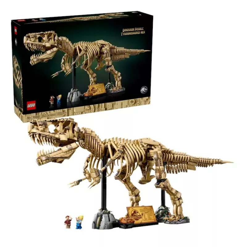 LEGO Dinozaurų Griaučiai Tyrannosaurus 76968 konstravimo rinkinys – surenkamas T. rex griaučių modelis