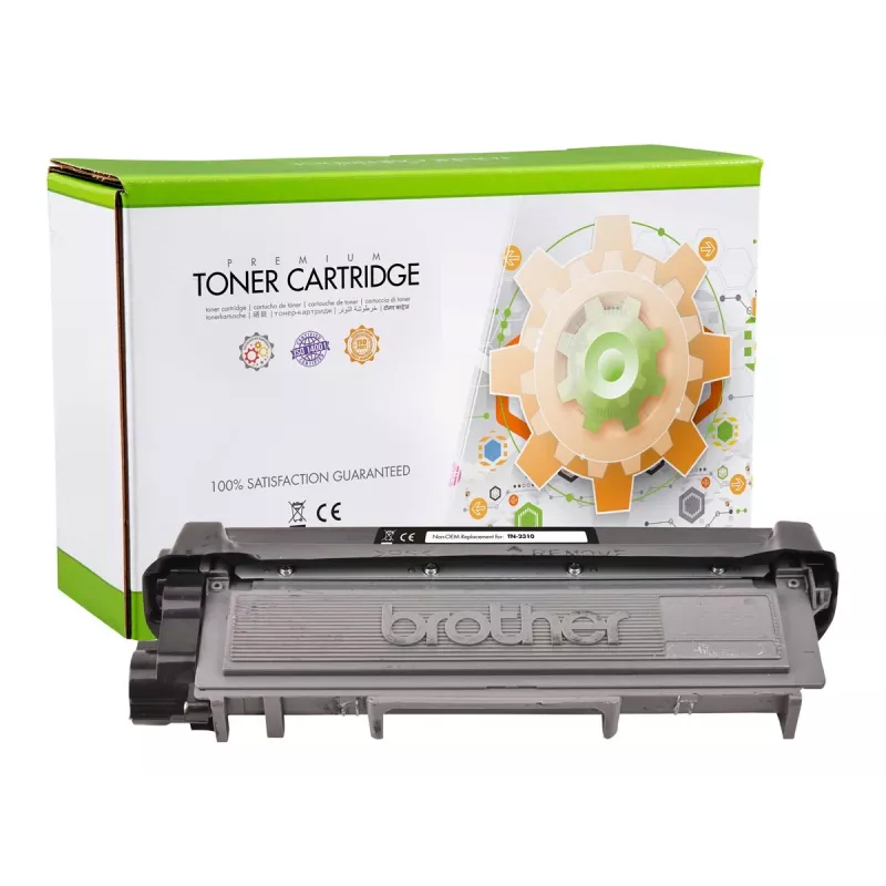 Tonerio kasetė Static Control, skirta Brother TN-2310BK, atnaujinta, juoda