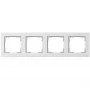 Jungiklio dangtelis Gira E2 baltas — termoplastikas, bevaržtis dizainas, 80,8×294,7×9,3 mm