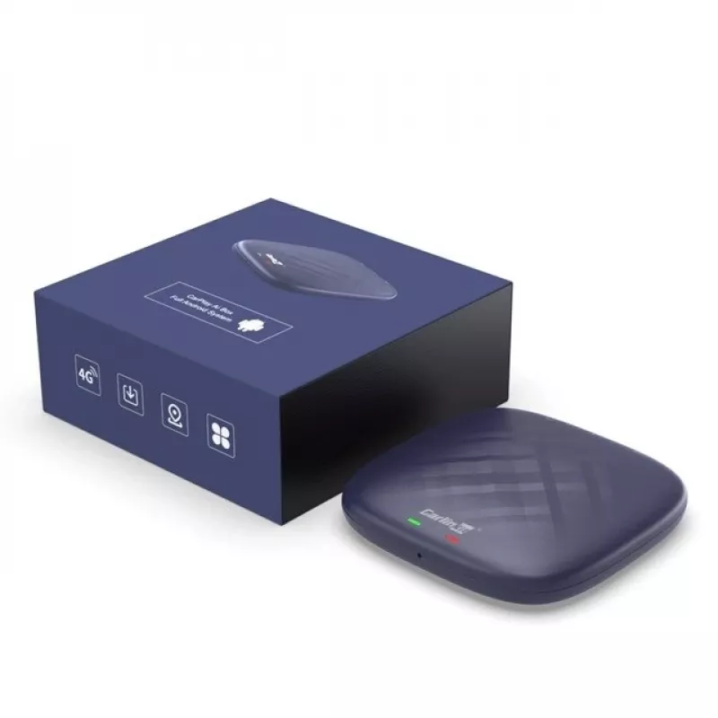 CARLINKIT belaidis AI Box adapteris su Android 13 - 8GB+128GB originaliems automobilių radijo imtuvams su CarPlay mėlyna