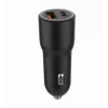 Automobilinis mobiliųjų įrenginių įkroviklis Gembird TA-UC-AC2PDQC38-CAR-01, USB-C, 38W, 12–24V, juodas