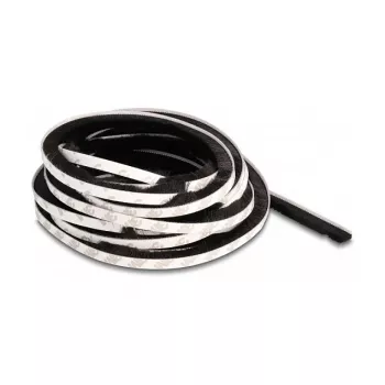 DeLOCK šepetėlio juostelė lipni 10 mm ilgis 5 m juoda