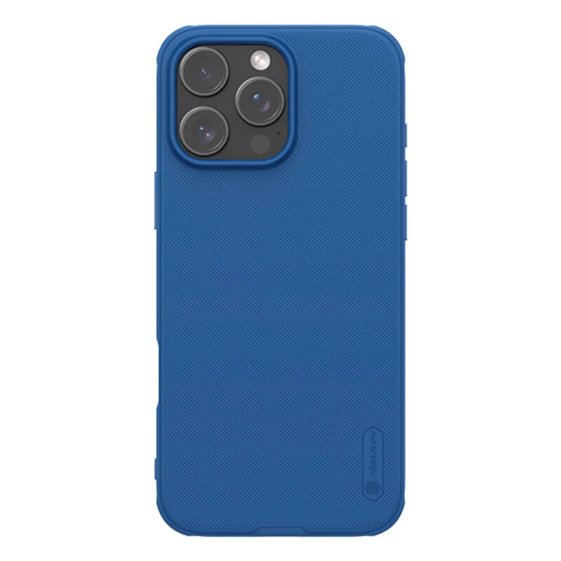 Nillkin Super Frosted Shield Pro Magnetic dėklas iPhone 16 Pro (mėlynas)