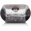 Nešiojamasis radijo CD grotuvas Lenco SCD-24TR — FM, 4 W išvestis, LCD, teleskopinė antena, AC/DC, 6×C baterijos