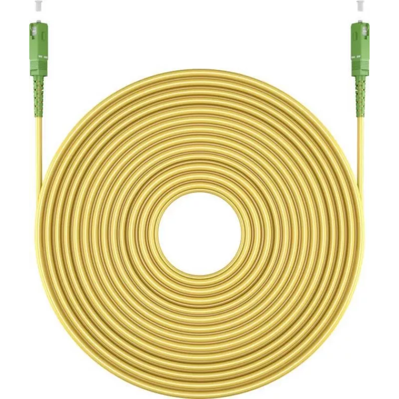Goobay 59637 šviesolaidinis kabelis 0,5 m SC/APC FTTH OS2 geltonas (59637)