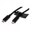 USB kabelis ROLINE 11.02.9057 USB 3.2 Gen 2 1m USB C juodas