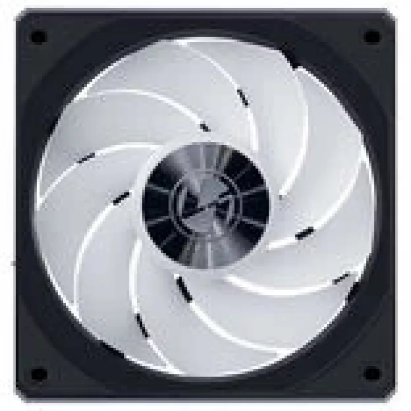 120mm Lian Li UNI FAN CL Wireless Reverse Juoda — modelis 12RCL1W1B, magnetinė jungtis, modulinis RGB