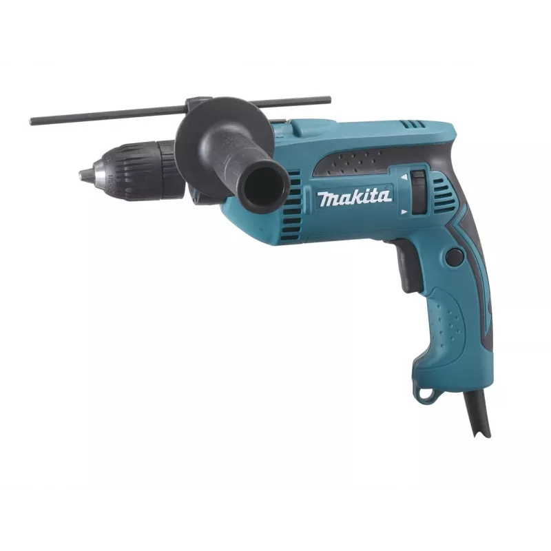 MAKITA. SMŪGINIS GRĘŽTUVAS. 680W HP1641FK 1,5–13 mm beraktis griebtuvas su LED...