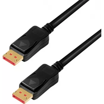 LogiLink CDV0100 DisplayPort laidas DP/M į DP/M, 8K/60 Hz, stiprintuvas, juodas, 10 m (CDV0100)