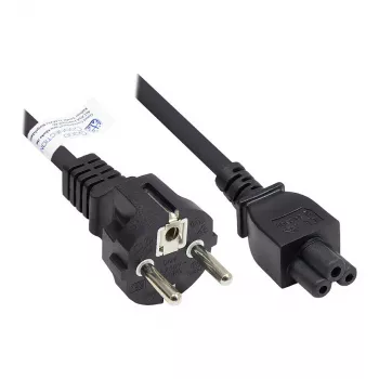 Good Connections įžemintas kištukas į C5, juodas, 3 m