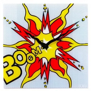 NeXtime klok 8173 Boom, 43x43 cm, sieninis, raudona/geltona/baltas