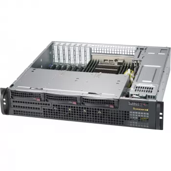 Serverio korpusas Supermicro CSE-825MBTQC-R802LPB stovo, juodas