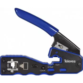 Užspaudimo įrankis Televes 209802 RJ45 jungtims, automatinis pjovimas, modelis 37230