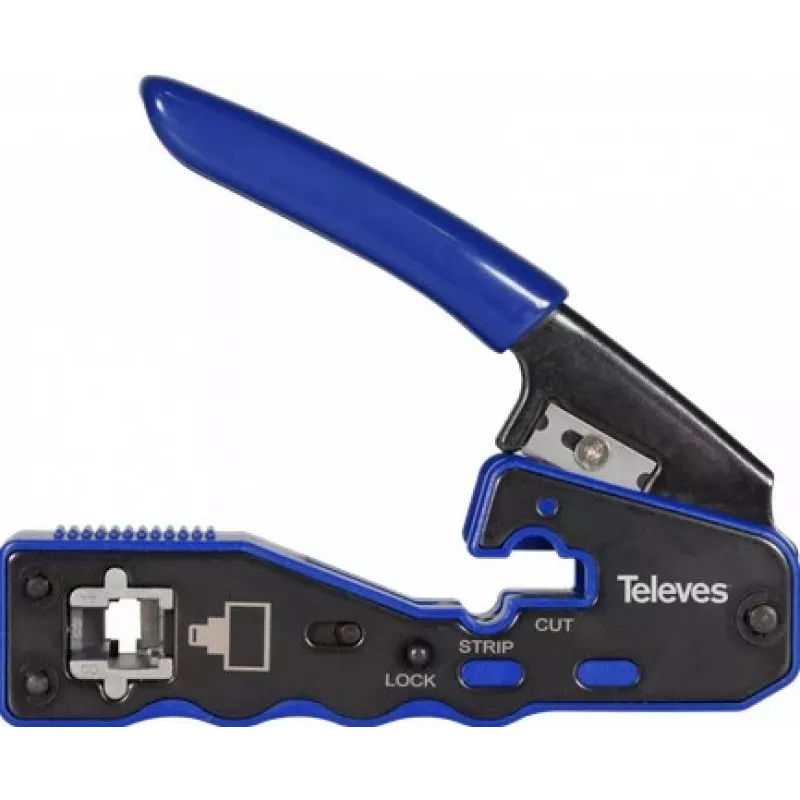 Užspaudimo įrankis Televes 209802 RJ45 jungtims, automatinis pjovimas, modelis 37230