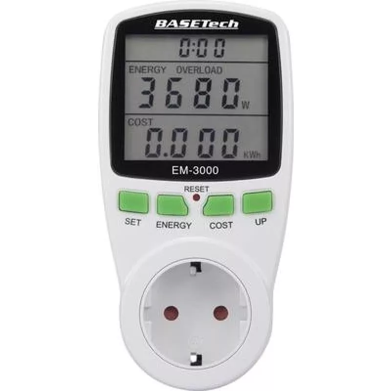 Basetech EM-3000 Energiekosten-Measuring Instrument Kostenprognose (BT-1611632)