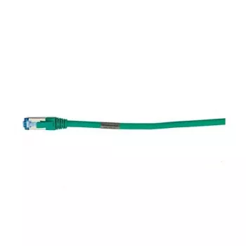 komutacinis kabelis RJ45 - CAT6A 500Mhz - 0,15 m - žalias - S-STP(S/FTP) - AWG26 - LSZH - Synergy 21