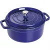 Ketus cocotte Staub 26 cm apvali, tamsiai mėlyna