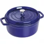Ketus cocotte Staub 26 cm apvali, tamsiai mėlyna