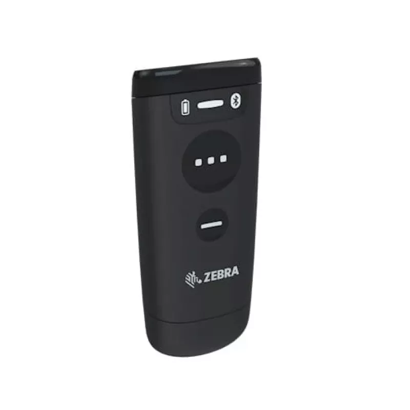 Rankinis brūkšninių kodų skaitytuvas Zebra CS60 1D/2D LED belaidis IP65 juodas, Bluetooth/USB, 100 m atstumas, 83 g