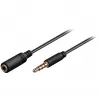 Wentronic Goobay 3,5 mm lizdo ilginamasis laidas, juodas, 1,5 m - 3,5 mm lizdo kištukas (4 kontaktų, stereo) > 3,5 mm lizdo lizdas (4 kontaktų, stereo) (62478)