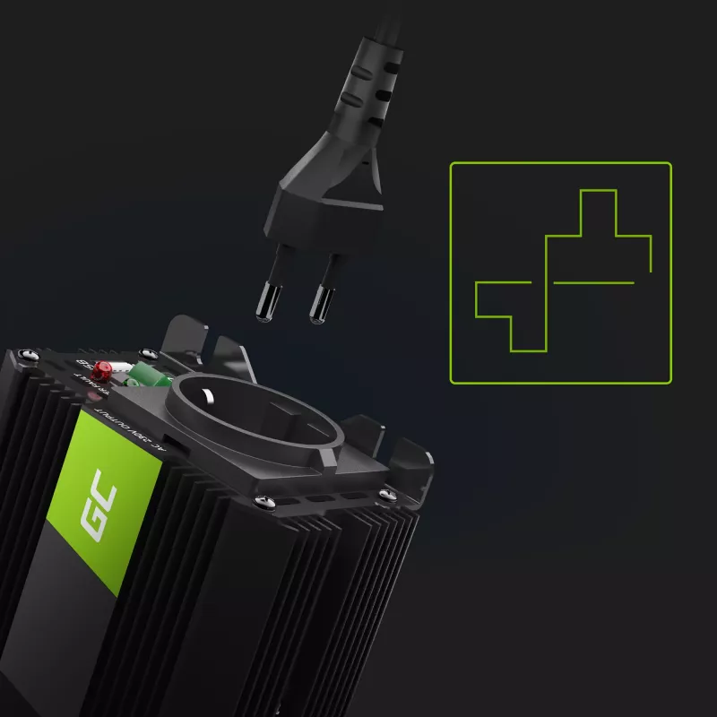 Maitinimo inverteris 12V 150W/300W mod sin