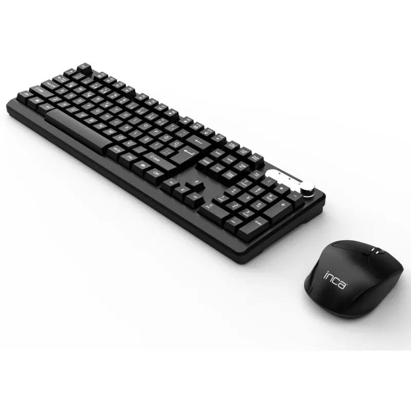 Inca IWS-549U Klaviatūra su pele Biuro RDA belaidė USB QWERTY turkų Juoda