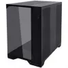 Lian Li O11 Vision Compact PC korpuso komplektas + 3x UNI FAN SL-INF 120 Reverse Blade ventiliatorius – juodas