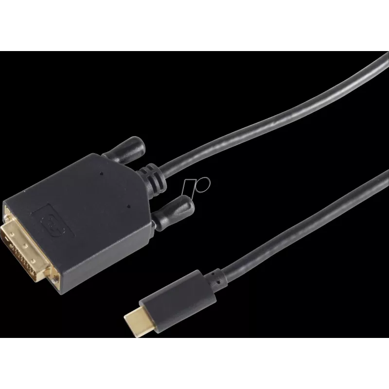 shiverpeaks BS10-58185 vaizdo kabelio adapteris 1,8 m DVI-D USB Type-C juodas (BS10-58185)