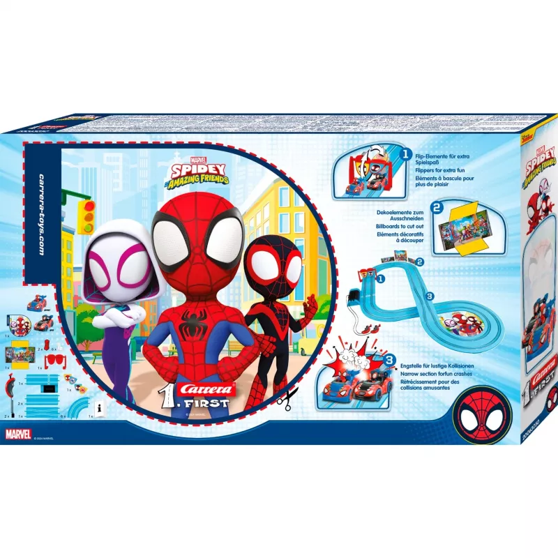 CARRERA Track Set 1First Spidey Go! lizdinis automobilių takelis 2,9 m ilgio