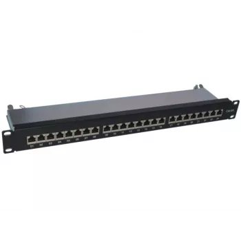 Pataisų skydelis 1U Alantec PK040 — 24 prievadai, 10GBase-T, RJ45, Cat6a, juodas