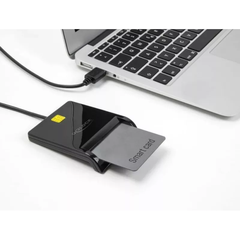 Išmaniųjų kortelių skaitytuvas DeLOCK 91724 USB Type-A juodas