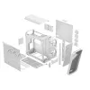 PC korpusas Fractal Design Torrent White — palaiko ATX, EATX, microATX, ITX; 2x180 mm priekiniai ventiliatoriai; 2,5 colio/3,5 colio vietos