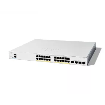 Cisco Catalyst 1200-24FP-4G išmanusis komutatorius, 24 prievadai GE, pilnas PoE, 4x1GE SFP, ribota galiojimo laikotarpiu garantija (C1200-24FP-4G)